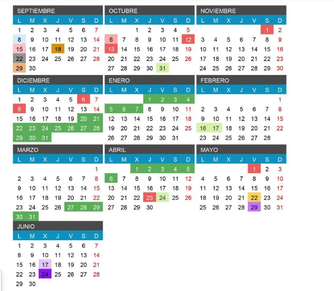 CALENDARIO ESCOLAR 25/26